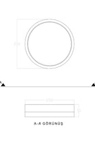 Plafonia Tavan Plafonyer Led Avize 20 Cm - 5