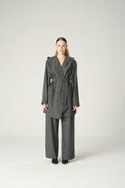 Vuu-Çizgili Kapüşonlu Ceket-Ceket-1-Milagron.com