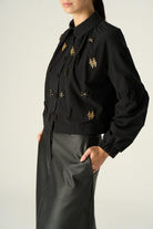 Vuu-Nakışlı Bomber Ceket-Ceket-4-Milagron.com