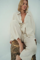 Wear Three Points-Lyna Keten Gömlek-Gömlek-2-Milagron.com