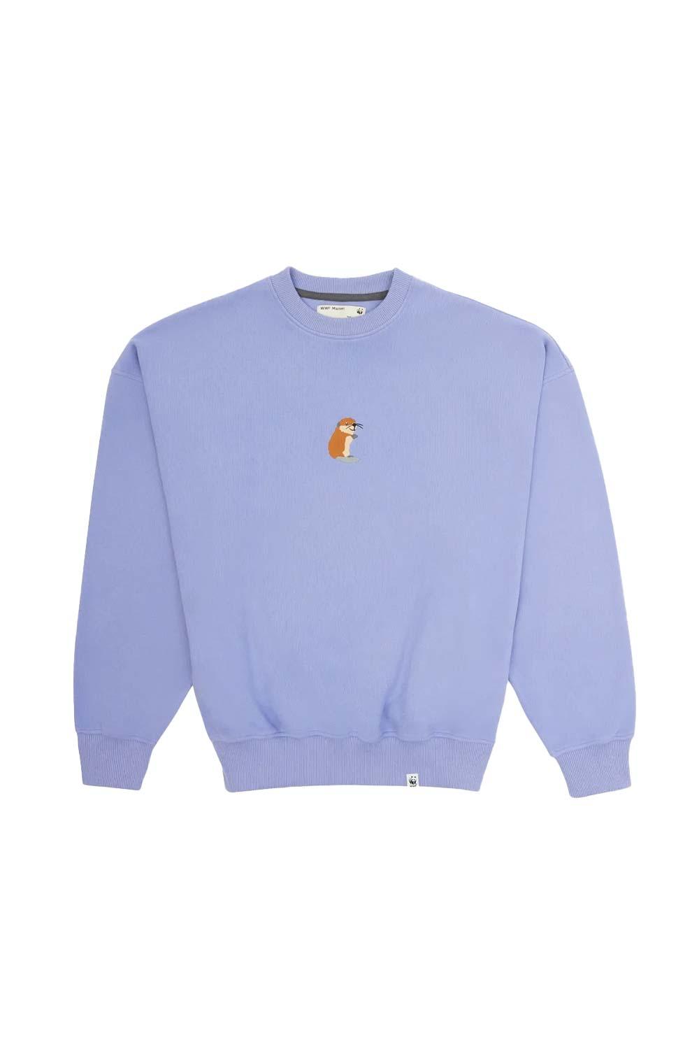 WWF Market-Beaver Kit Sweatshirt - Lilac-Sweatshirts & Hoodies-1-Milagron.com