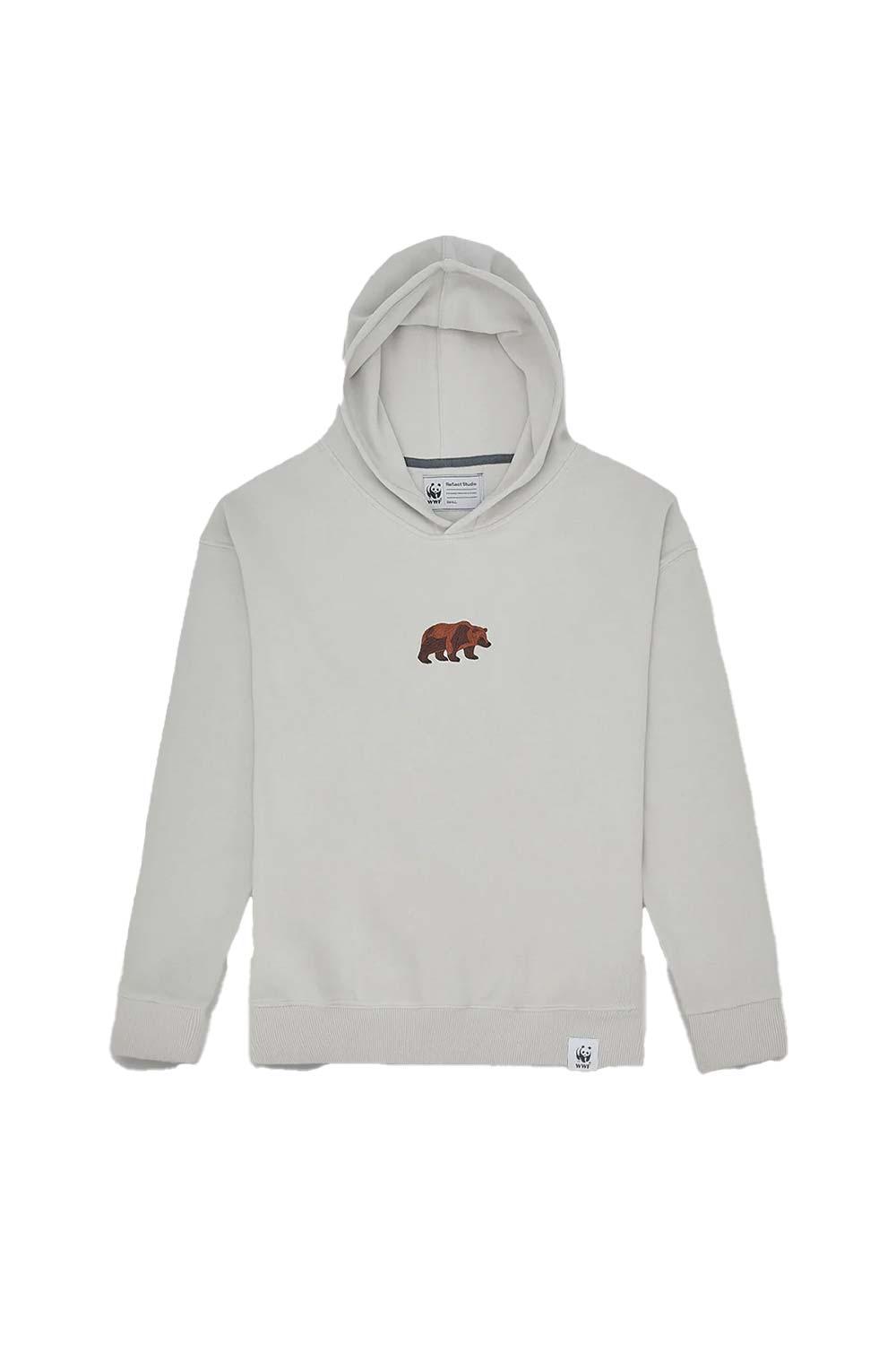 WWF Market-Bozayı Hoodie - Açık Gri-Sweatshirts & Hoodies-1-Milagron.com