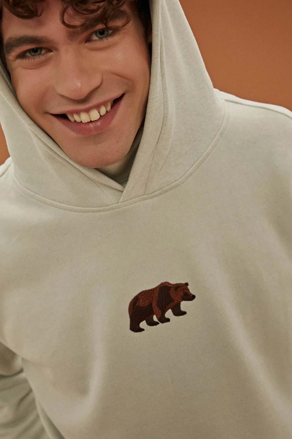WWF Market-Bozayı Hoodie - Açık Gri-Sweatshirts & Hoodies-3-Milagron.com