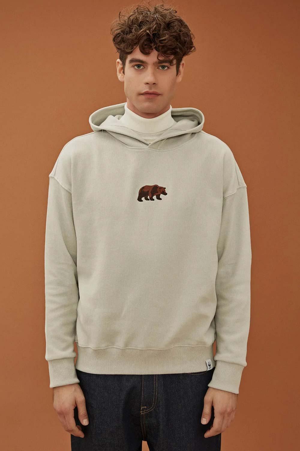WWF Market-Bozayı Hoodie - Açık Gri-Sweatshirts & Hoodies-5-Milagron.com