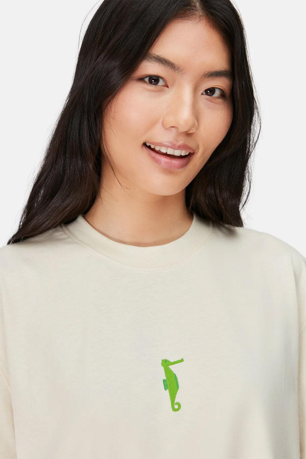 WWF Market-Denizatı Oversize T-shirt - Parşömen Bej-T-Shirts-5-Milagron.com