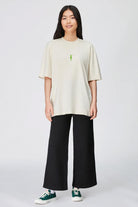 WWF Market-Denizatı Oversize T-shirt - Parşömen Bej-T-Shirts-6-Milagron.com