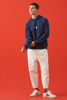 WWF Market-İmparator Penguen Hoodie - İndigo Mavisi-Sweatshirts & Hoodies-6-Milagron.com