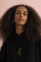 WWF Market-İmparator Penguen Hoodie - Siyah-Sweatshirts & Hoodies-6-Milagron.com