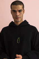 WWF Market-İmparator Penguen Hoodie - Siyah-Sweatshirts & Hoodies-8-Milagron.com