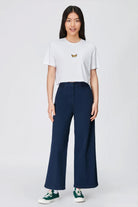 WWF Market-Monark Kelebeği Crop T-shirt - Beyaz-T-Shirts-4-Milagron.com