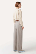 WWF Market-Palyaço Balığı Crop Sweatshirt - Bej-Sweatshirts & Hoodies-5-Milagron.com