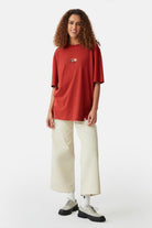 WWF Market-Yavru Kızıl Panda Oversize T-shirt - Kiremit-T-Shirts-4-Milagron.com