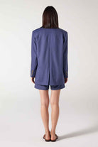 Wabi Sabi-Cle Astarlı Vatka Detaylı Mavi Ceket-Ceket-6-Milagron.com