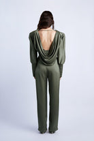 Wabi Sabi-Mbç Haki Bel Detaylı Pantolon-Pantolon-3-Milagron.com