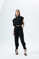 Wabi Sabi-Tyra Siyah Pantolon-Pantolon-1-Milagron.com