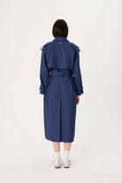 Wabi Sabi-Vento Mavi Keten Trençkot-Trençkot-4-Milagron.com