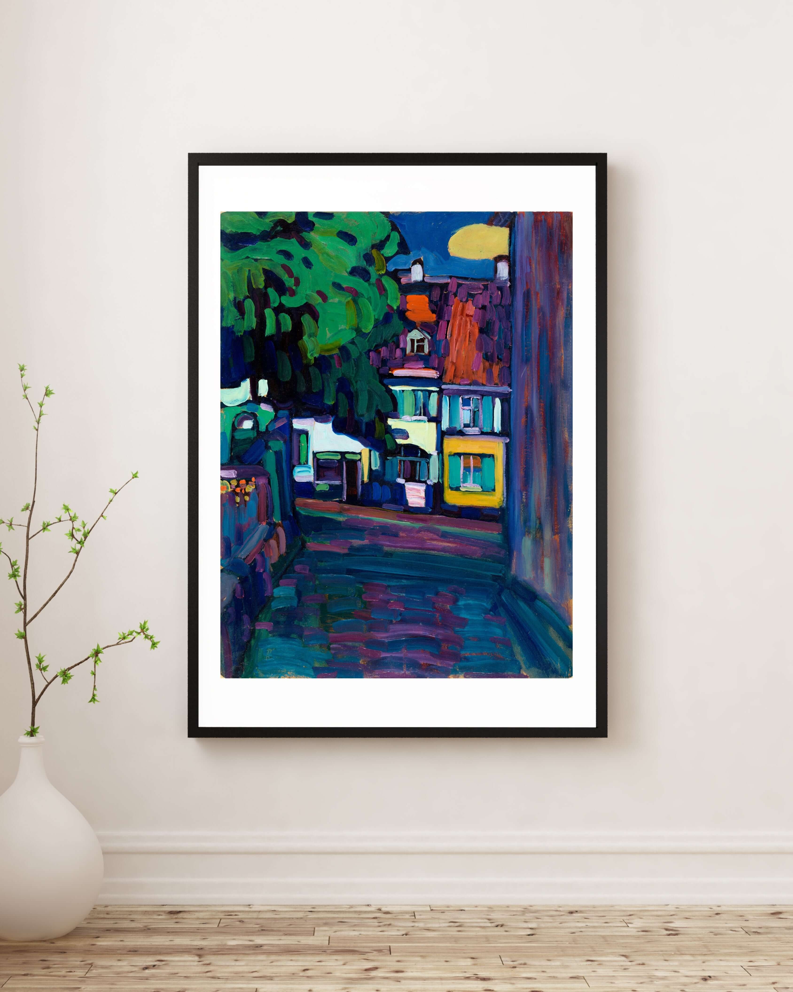 Wassily Kandinsky - Murnau Obermarkt'Taki Evler