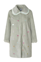 Wayt-Aurora Payetli Su Yeşili Suni Kürk Kaban-Kaban-4-Milagron.com