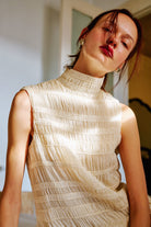 Échappé Kırışık Dokulu Şifon Elbise - 2