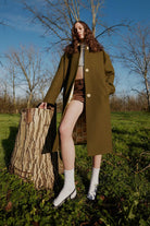 Wayt-Man In The Moon Ay Düğmeli Yeşil Palto-Kaban-8-Milagron.com