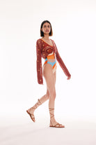 Wayt-Mars İzohips Desenli Renkli Recycled Mayo-Mayo-6-Milagron.com