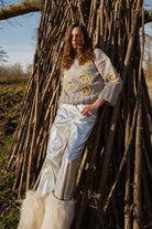 Wayt-Milky Way Gri Spiralli El Örgüsü Kazak-Kazak & Triko-5-Milagron.com