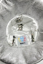 Wayt-Silver Moon Metalik Gümüş Bucket Şapka-Bucket Hat-3-Milagron.com