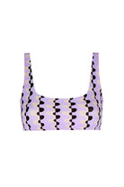 Wayt-Sonic Adventure Geometrik Desenli Lila Bikini Üstü-Bikini & Mayo-1-Milagron.com