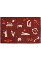 Wayt-Soul Space Mistik Desenli Kahverengi Pareo-Pareo & Bandana-1-Milagron.com