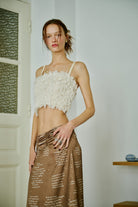 The Royal Ballet Tüy Dokulu Lureksli Sırtı Açık Üst - 0