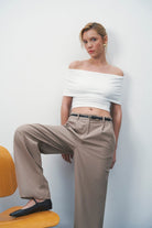 Wear Three Points-Charlotte Palazzo Pantolon-Kumaş Pantolon-3-Milagron.com