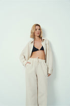 Wear Three Points-Lyna Keten Pantolon-Pantolon-3-Milagron.com