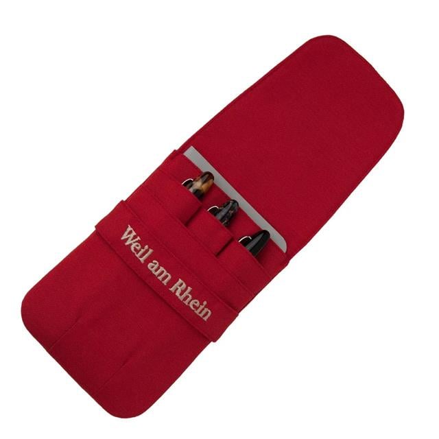 Weil Am Rhein-Triple Plus Serisi 3'lü Kalem Kılıfı Red-Kalem Çantası-3-Milagron.com