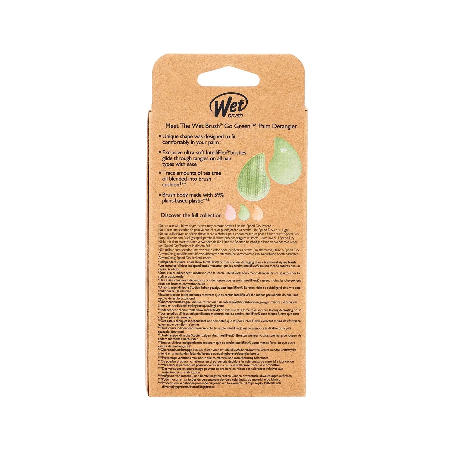 Wet Brush Go Green Palm Detangler Çay Ağacı Yağlı Saç Fırçası