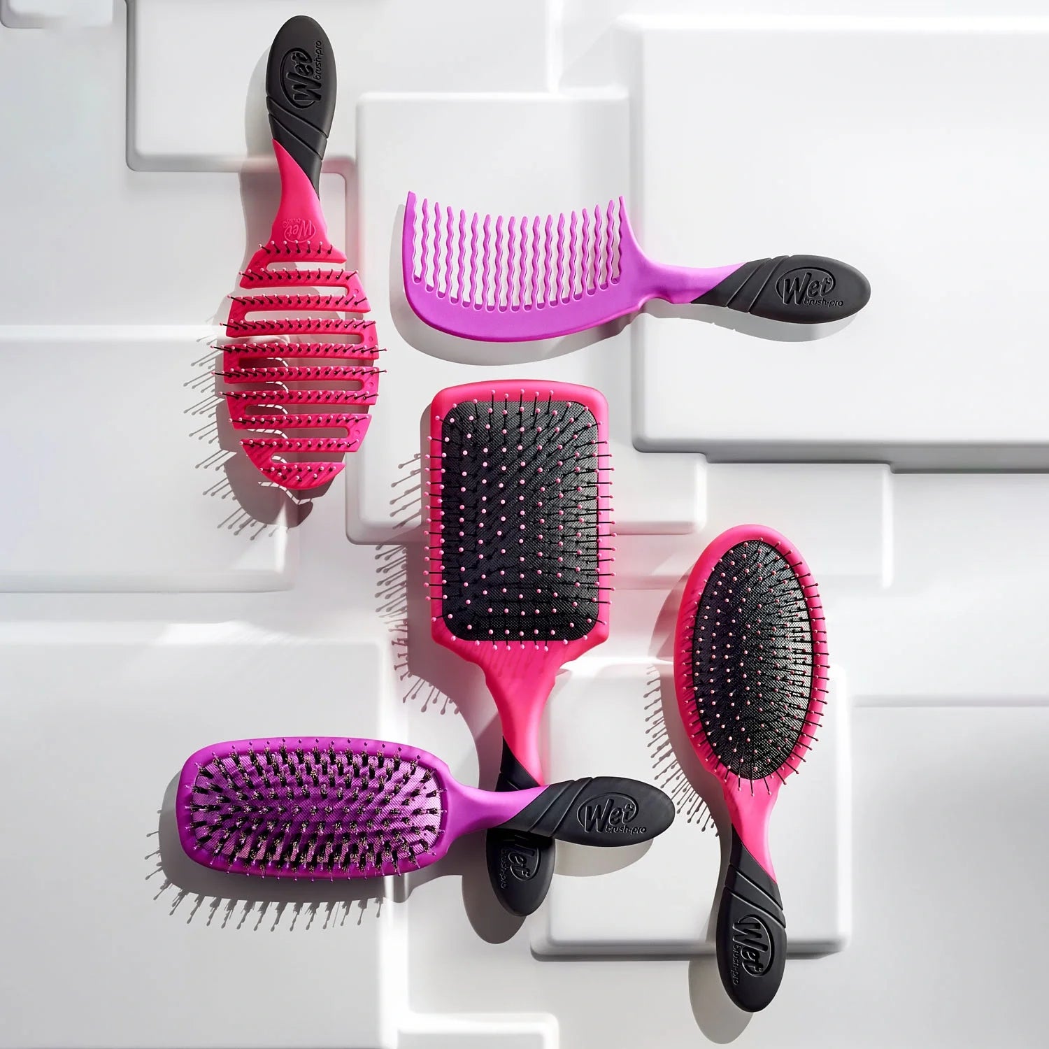 Wet Brush Pro Paddle Detangler Dolaşık Açıcı Geniş Saç Fırçası Mor