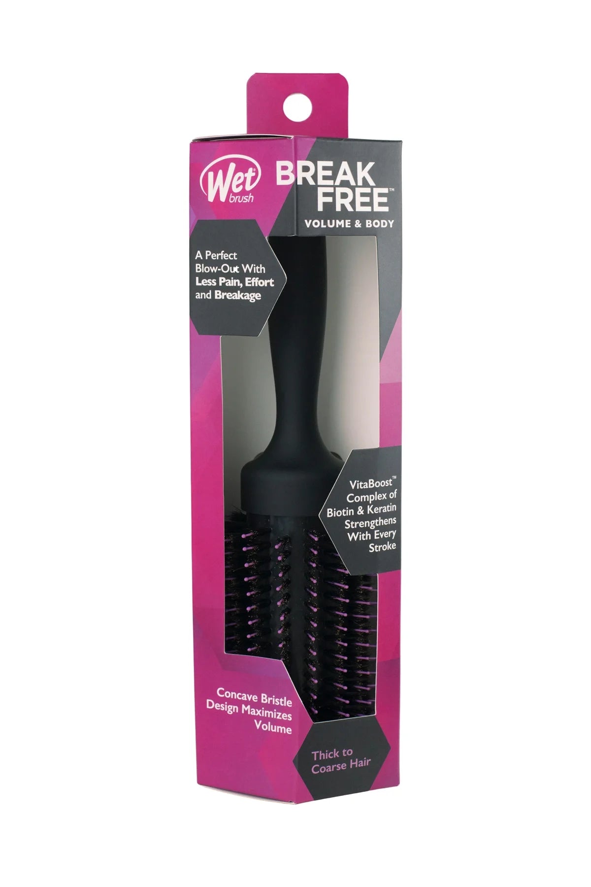 Wet Brush Volumizing Round Brush Kalın Telli Saçlar İçin Saç Fırçası