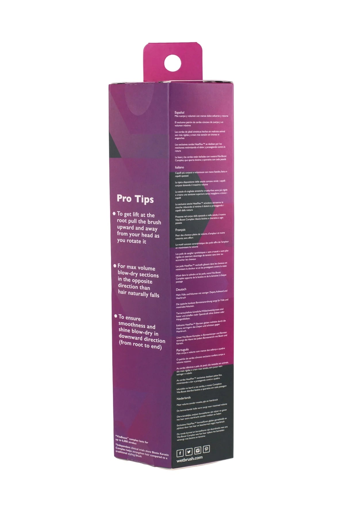 Wet Brush Volumizing Round Brush Kalın Telli Saçlar İçin Saç Fırçası