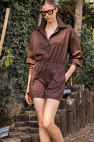 Wingcott-Acı Kahve Hotfix Baskılı Şort-Şort-1-Milagron.com