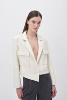 Wingcott-Asimetrik Kapama Cep Detaylı Ceket-Ceket-2-Milagron.com