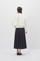 Wingcott-Ekru Şal Detaylı Kaşe Ceket-Ceket-8-Milagron.com