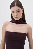 Wingcott-Şal Detaylı Strech Maxi Elbise-Elbise-7-Milagron.com