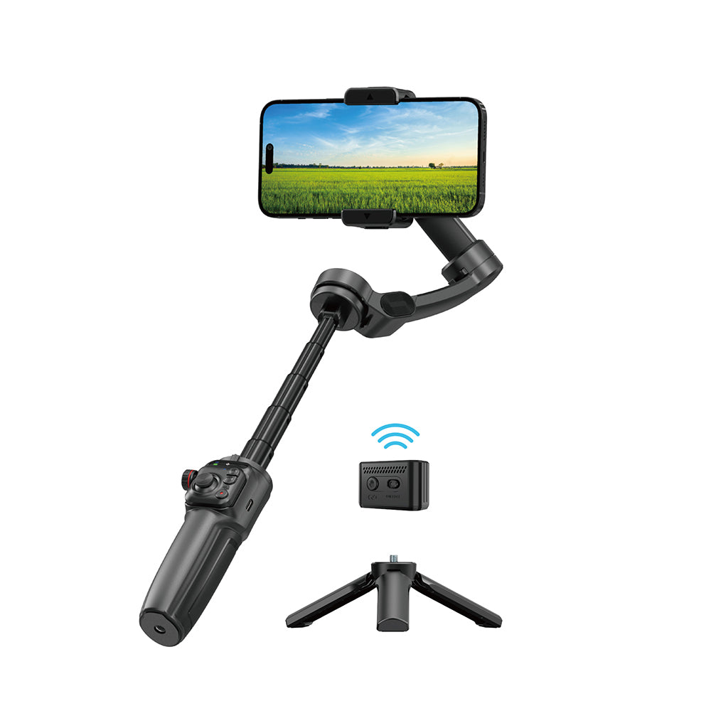 Wi-Se016 Yapay Zeka Takipli Dolgu Işıklı 3-Axis Gimbal Stabilizatör