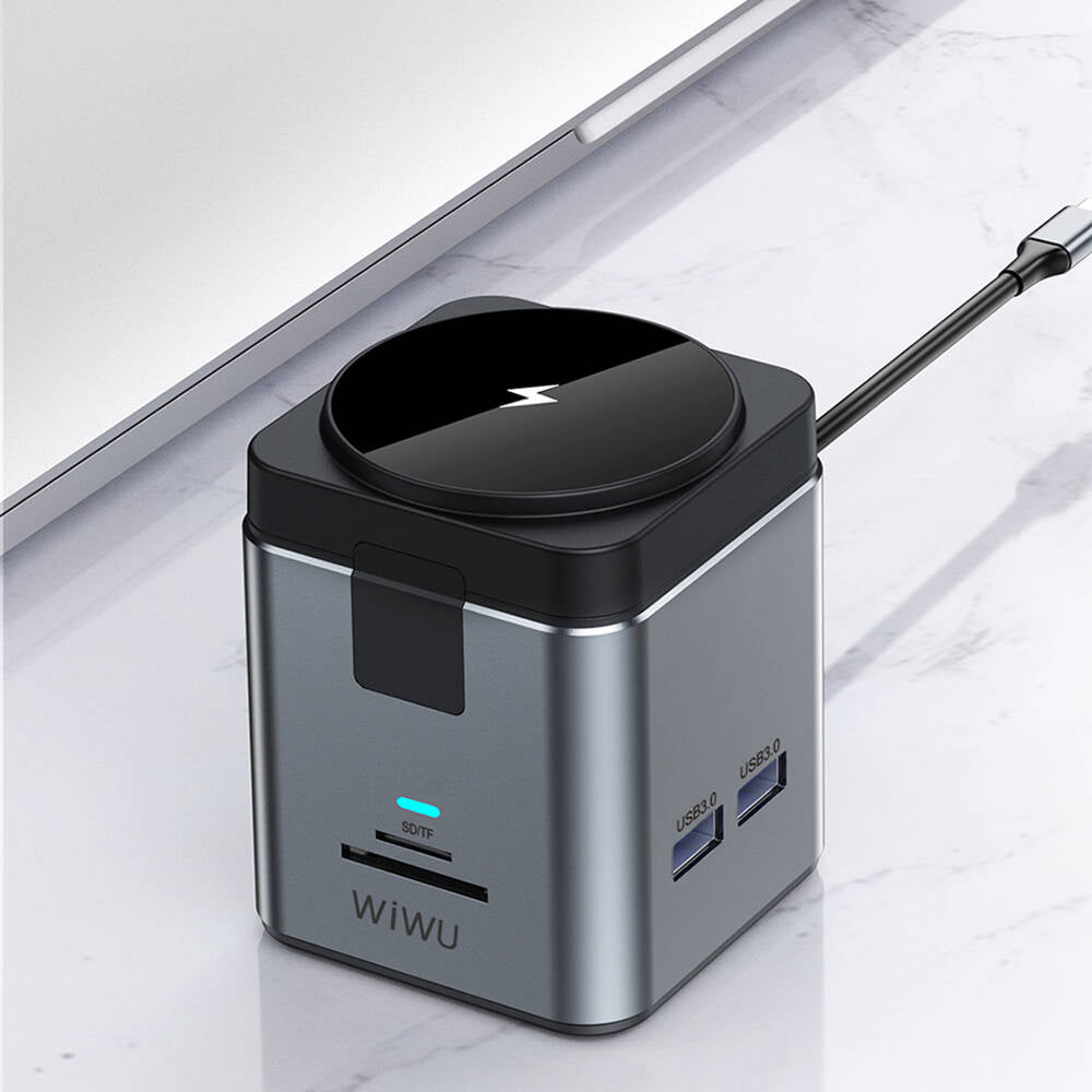 9In1 Magsafe Pd Şarj Standı 100W Hub Usb 3.0 Sd/Tf Hdmi Rj45