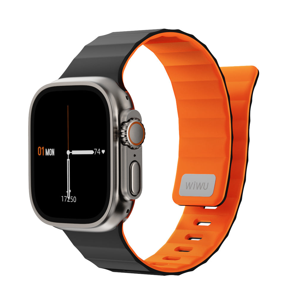Mag Secur Apple Watch / Ultra Uyumlu Silikon Kordon