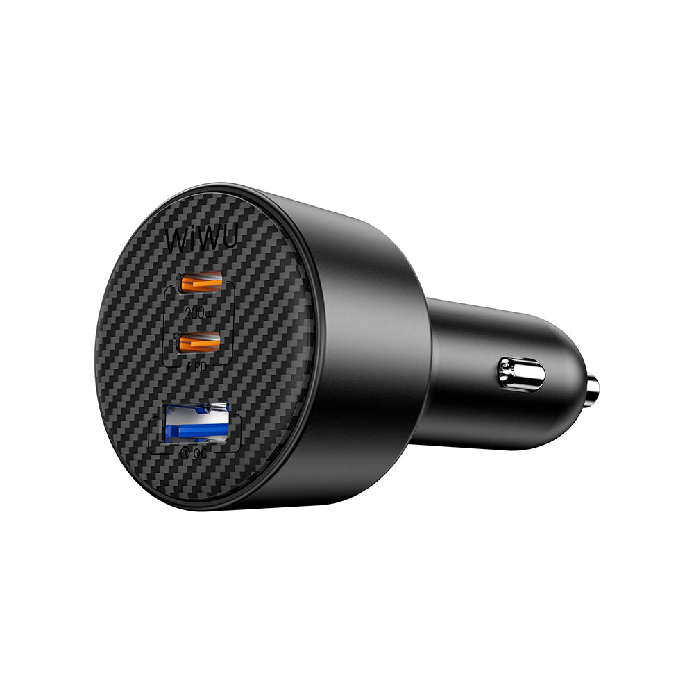 Wi-Cc026 Pd Type-C + Usb-A Portlu 200W Aramid Fiber Araç Şarj Aleti