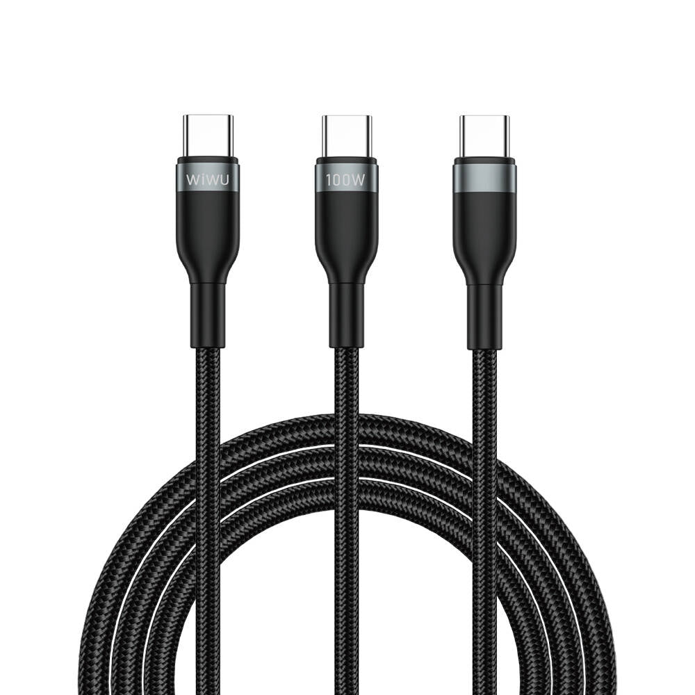 Wi-C029 Concise 2In1 Type-C Lightning Micro Usb 100W 1.2M Hızlı Şarj Kablosu