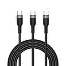 Wi-C029 Concise 2In1 Type-C Lightning Micro Usb 100W 1.2M Hızlı Şarj Kablosu