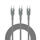 Wi-C029 Concise 2In1 Type-C Lightning Micro Usb 100W 1.2M Hızlı Şarj Kablosu