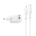 Wi-G018 Cube Gan Type-C To Lightning Pd Hızlı Şarj Cihazı Ve Kablo Set 33W