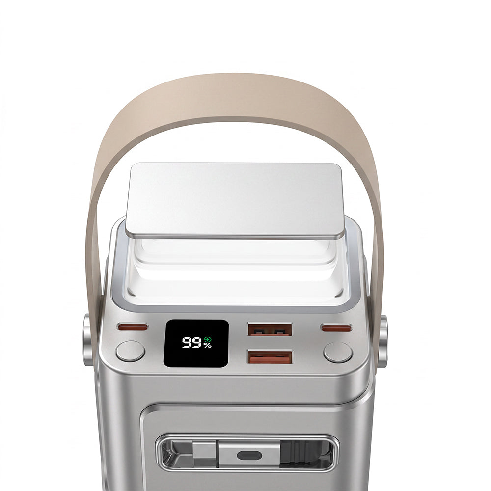 Nx004-B 60.000 Mah 200W Pd Type-C Kablolu Dijital Ekranlı Powerbank